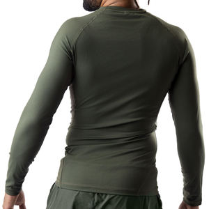 Camiseta de compresión de manga larga de alta calidad, personalizada, para gimnasio, para hombre, ajustada, para musculación. - Product Image 3