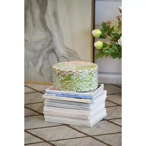 Colorful Luxury Handmade Craft <b>Mother</b> of Pearl Jewelry Box Elegant Mosaic Decorative High End Storage <b>Boxes</b> - Product Image 5