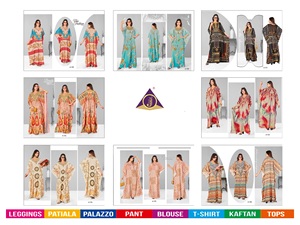 Afreen Exclusive Dernières Fancy KAftan pour les femmes Lavable Polyester Crêpe Digital Print Floor-Length Beachwear Inspiré Africain - Product Image 2