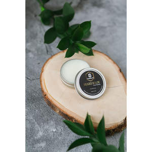 Baume et cire pour barbe végétaliens Solomon's Gold 2oz à l'huile de jojoba et hydratant infusé aux herbes avec vitamine C pour la croissance – Fourniture OEM - Product Image 1