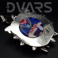Colgante DVARS DIAMOND con Oso de Dibujos Animados en 3D, Plata de Ley 925, Diamantes Cultivados en Laboratorio con Corte Brillante, Certificado GRA