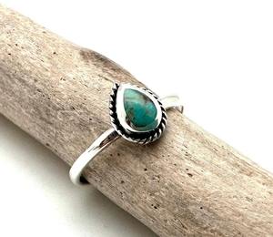 Boho Style classique bague bijoux pour femmes bijoux en argent 925 en argent Sterling Turquoise pierre précieuse à la main bague cadeau pour l'amour - Product Image 3