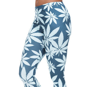 Mallas de yoga para entrenamiento con impresión por sublimación personalizada atlética para mujer - Product Image 4