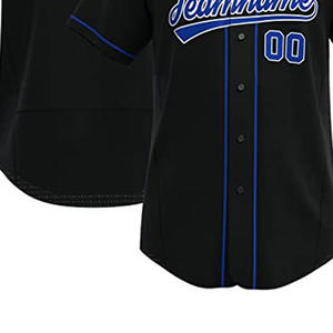 Camiseta de béisbol personalizable, camisas con botones, uniformes deportivos de equipo personalizados para hombres, mujeres y niños hechos en Pakistán - Product Image 4