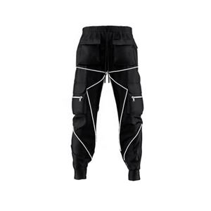 Wholesale OEM Service Men's Winter Casual Sweatpants-Eco-Friendly 100% Cotton Canvas Fleece Thickness <b>Elastic</b> Waist <b>Lace</b>-Up - Product Image 4