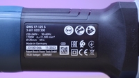 Meuleuse d'angle électrique professionnelle GWS 17-125 S à fil, à balais, en acier inoxydable, 11 500 tr/min, haute performance, capacité de surcharge élevée
