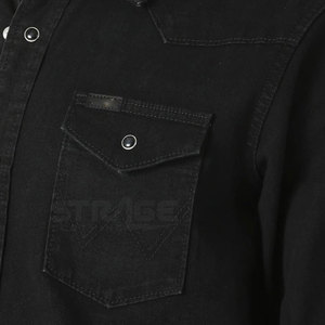 Chemise en jean moderne pour homme - Design élégant, confort quotidien, respirant, 100% coton, écologique, forme classique et tissu lisse - Product Image 5