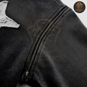 Bulk Wholesale Men <b>Hoodie</b> Custom Logo Pullover & <b>Zip</b> Up Sweatshirt Casual Winter Wear Embroidery Patch Removable Sleeve <b>Hoodie</b> - Product Image 6
