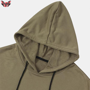 Sudadera con Capucha para Hombre, 100% Algodón, Felpa Gruesa, con Logotipo, Personalizada, Talla Grande, Teñida, Ecológica, Cálida para Invierno - Product Image 3