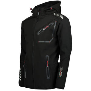 Elegante Chaqueta ligera de poliéster Travelwear para hombres Trending Softshell cremallera transpirable chaqueta a prueba de viento con logotipo personalizado - Product Image 4