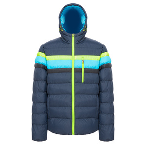 Vestes pour hommes Manteau bouffant à bulles pour hommes 100% Pull à capuche en coton Style hivernal Coupe ample Motif solide Technique délavée - Product Image 5
