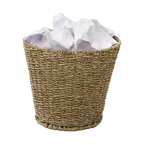 Cesto de basura ecológico de hierba marina natural, cesto de basura tejido, cesta para papel desechable para oficina, almacenamiento en el hogar, venta al por mayor desde Vietnam - Product Image 1