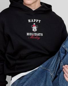 Navidad tendencia pesado GSM DTF Sudadera con capucha de gran tamaño hombres personalizado al por mayor sublimación impresa bolsillo bordado poliéster/algodón - Product Image 2