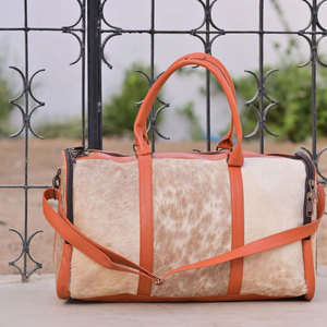 Bolsos de Viaje de Piel de Vaca para Hombre con Cierre, Nuevo Estilo de Moda, Mejor Precio de Venta, Bolsos de Viaje de Piel de Vaca de Buena Calidad - Product Image 3