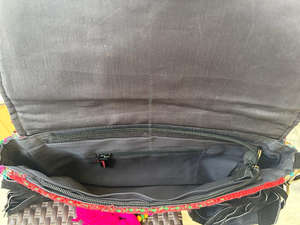 สินค้ามาใหม่ rajasthani แฮนด์เมดแท้ผู้หญิงชนเผ่าผ้าฝ้ายหลายสี Boho ฮิปปี้หนังกลับพู่ห้อยกระเป๋า Banjara - Product Image 6