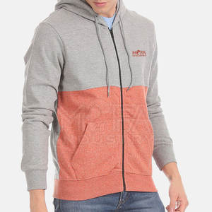 Customizable <b>Zip</b> <b>Hoodies</b> for <b>Men</b> Heavyweight 100% Cotton Fleece Sweatshirts <b>with</b> Drawstring Hood and Side <b>Pockets</b> for Winter - Product Image 2