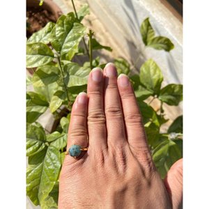 Modern Fashionable <b>925</b> <b>Silver</b> <b>Ring</b> with Natural Emerald 18K Plating 100% Inlaid Geometric Shape Engagement <b>Ring</b> Jewelry - Product Image 3