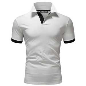 Vente en gros de polo de marque avec logo personnalisé en polyester polo de golf ajusté et respirant pour hommes - Product Image 2