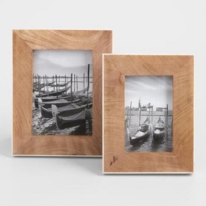 Customizable Natural Wood Tree Rings Picture <b>Frame</b> Variants Include <b>4x6</b> 5x7 8x10 6x8 Sizes with Custom Logo - Product Image 1