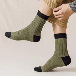 5 paires de chaussettes pour hommes, respirantes, confortables, décontractées, à la cheville, bloc de couleurs, douces, absorbant la sueur, de haute qualité, à la mode - Product Image 5