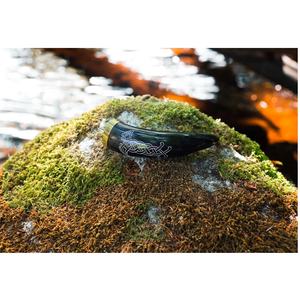 Taza de cuerno vikingo para beber con soporte, hueso pulido tallado nórdico Medieval, sal grabada a mano para decoración navideña - Product Image 1