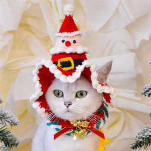 Nouveau Chapeau de Noël pour Chat Façonné à la Main en Forme d'Arbre, Tendance 2025 – Chapeaux de Fête pour Animaux de Compagnie - Product Image 5
