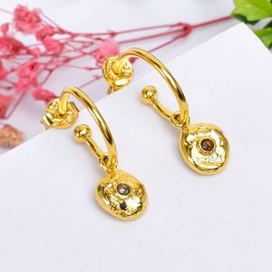 Pendientes de Botón de Lujo con Diamantes Naturales Redondos de Corte Brillante, Plata 925 Hecha a Mano, Chapados en Oro de 18K, Joyería de Moda - Product Image 4