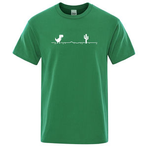 Camiseta de verano Unisex 100% de algodón para hombre, camisetas de manga corta antiarrugas para Fitness, logotipo personalizado, estampado de pantalla, patrón sólido frontal - Product Image 5