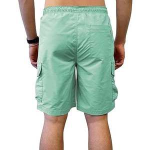 OEM Wholesale Men's High Street Cotton Cargo Shorts <b>Top</b> Trending Loose Breathable Knitted Washed Customized Logo Solid Canvas - Product Image 2