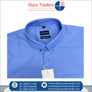 100% Qualité assurée Design personnalisé et couleur possible pour les chemises en denim en polyester viscose pour hommes pour vêtements de cérémonie en vrac - Product Image 4