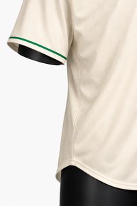 Camiseta de Béisbol Personalizada con Ribete Verde, Uniforme de Equipo con Botones, Transpirable y de Secado Rápido - Product Image 3
