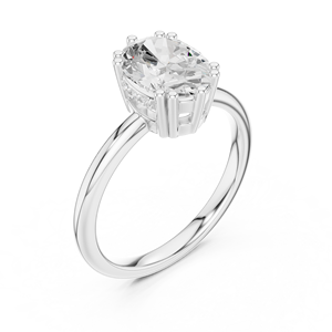 Bague pour femme en or 14K Option gravée personnalisée Cadeau romantique - Product Image 2