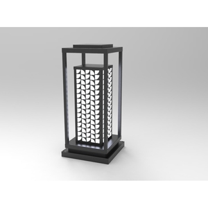 DNT.001.12 Lampe de jardin LED haut de gamme, lumière blanche chaude, lampe de paysage à énergie solaire, corps en aluminium, couleur 3000K pour les parcs à thème - Product Image 1