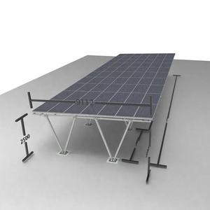 Fabricant de supports solaires en acier tubulaire carré galvanisé à chaud ou peint en forme de W, installation rapide et assemblée - Product Image 2