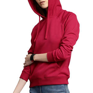 Sweat-shirt à capuche polo personnalisé pour femmes hiver polaire en coton avec motif solide en toile sweat à capuche pour femmes - Product Image 2