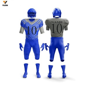 Conjunto de camisetas y ropa de fútbol americano de manga corta transpirable personalizado más vendido con tela de poliéster Unisex adulto - Product Image 1