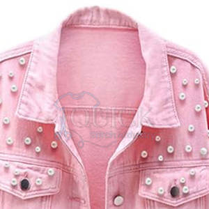 Vêtements décontractés veste en jean pour femmes de haute qualité 100% coton tricoté respirant léger - Product Image 3