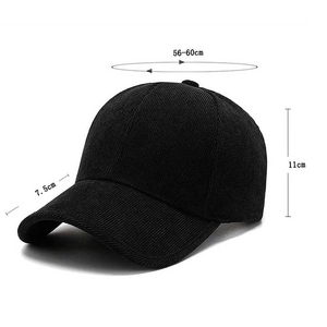 Gorra de béisbol clásica de alta calidad de 5 paneles, gorra de béisbol ajustable al por mayor, gorra transpirable cálida de invierno para hombres reales - Product Image 5