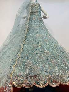 Arwah 7 Heavy Net Collection Elegante Anarkali Salwar Trajes Jarkan Stones Blusas largas de novia 5 colores para adultos Indios - Product Image 4