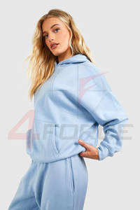 Ensemble de survêtement décontracté en molleton de coton imprimé pour femme, pull à capuche et pantalon de jogging, grande taille, style streetwear hiver - Product Image 4