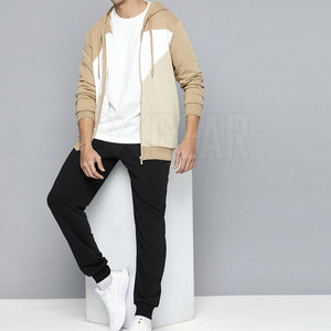 Chándal fabricado en Pakistán para hombre con chaqueta con cremallera y joggers con cordón diseñados para ropa de calle - Product Image 3