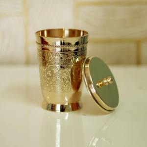 Vaso de Agua de Latón Puro Más Vendido con Acabado Tradicional Disponible a un Precio Razonable - Product Image 5