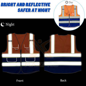 เสื้อกั๊กสะท้อนแสงแบบไม่มีแขน ดีไซน์โดดเด่น ขายส่งเสื้อกั๊กสะท้อนแสงสีพื้น - Product Image 4