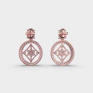 Pendientes flotantes de diamantes verdes Pendientes de diamantes de laboratorio de corte ovalado Pendientes de empuje hacia atrás de oro sólido de 14K para dama de honor - Product Image 2