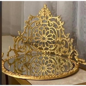 Fil de fer tresse Design métal chocolat bols et plats de service couleur or Design attrayant ustensiles de cuisine accessoires de comptoir - Product Image 4