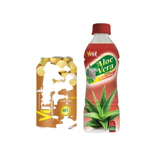 Jus d'aloe vera 350 ml, purée naturelle avec sucre, certifié halal, fabricant de boissons OEM ODM, étiquette privée - Product Image 1