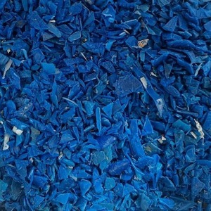 Compre balas de tambor azul de chatarra de HDPE de calidad superior a precio al por mayor balas de tambor de plástico trituradas azules de HDPE reprocesadas para reciclaje - Product Image 4