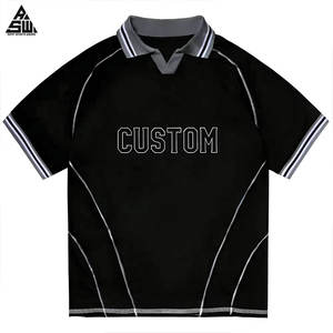Conjunto de Camiseta de Fútbol Vintage Unisex Personalizada, Manga Corta, Números del Equipo Impresos, Secado Rápido, Transpirable, Ropa Deportiva que Absorbe el Sudor - Product Image 3