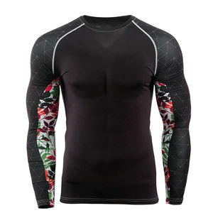 Your Own Design MMA BJJ <b>Long</b> <b>Sleeves</b> Rash Guard Best Quality Men Fitness Training Wear Quick-Dry Adult Sports Rash Guard <b>Top</b> - Product Image 4