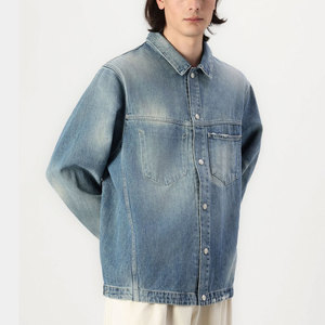 Chaqueta vaquera para hombre con diseño impreso personalizado de alta calidad/chaqueta vaquera para hombre con diseño informal - Product Image 3